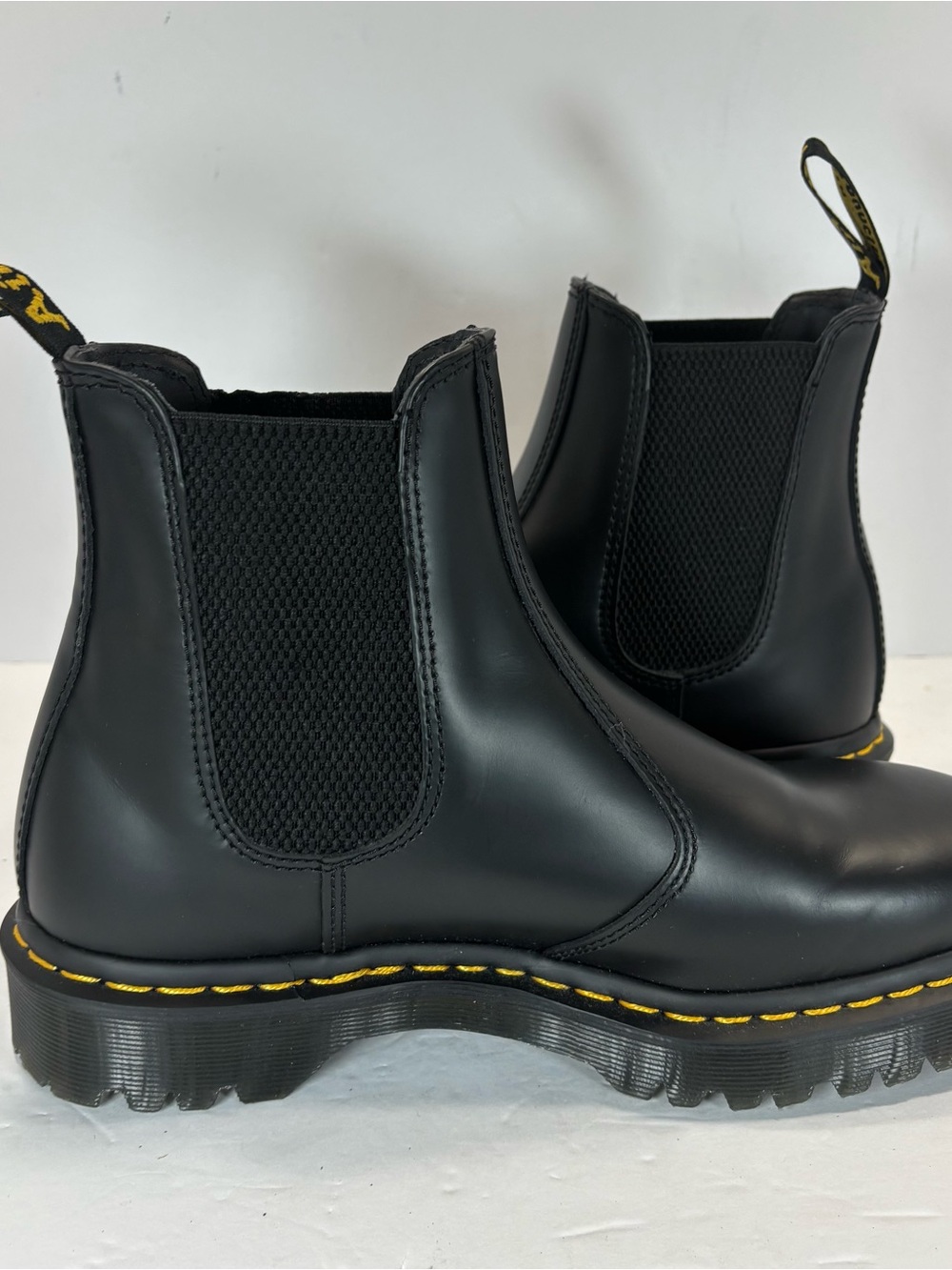Dr Martens 2976 BEX Sz 8 Men's Leather Smooth Chelsea Boots In Black - Excellent - Picture 5 of 11